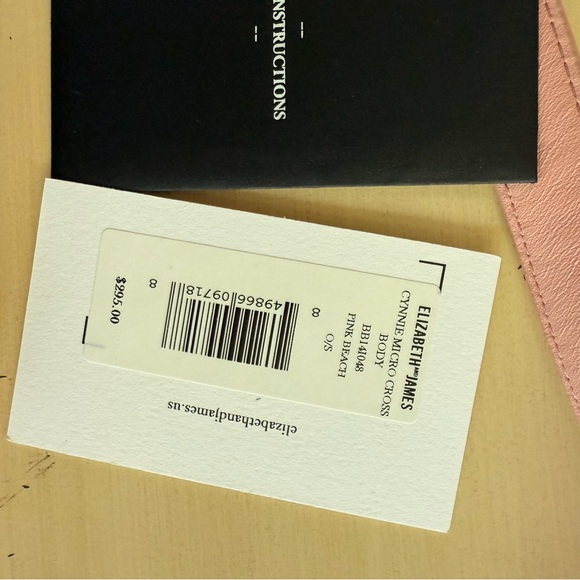 Elizabeth and James Pink Leather Crossbody - Picture 10 of 14